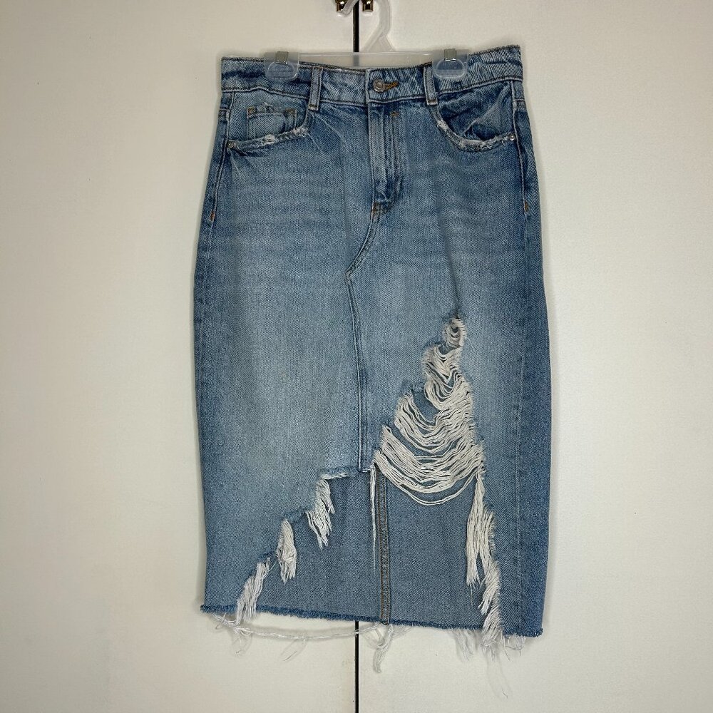 Zara Midi Denim Skirt